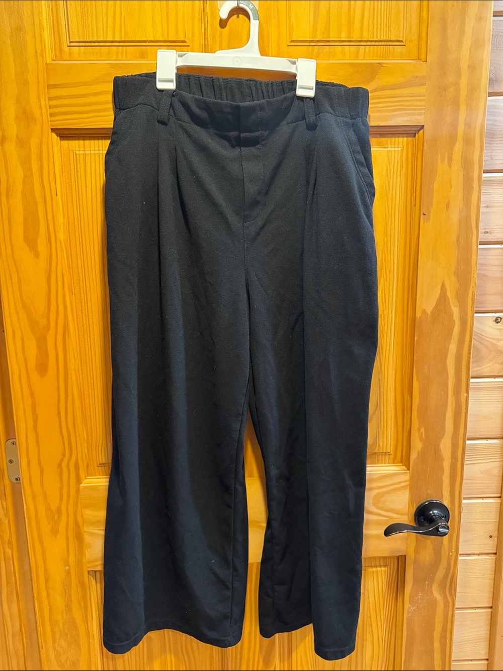 HALARA Black Dress Pants with Elastic Waist